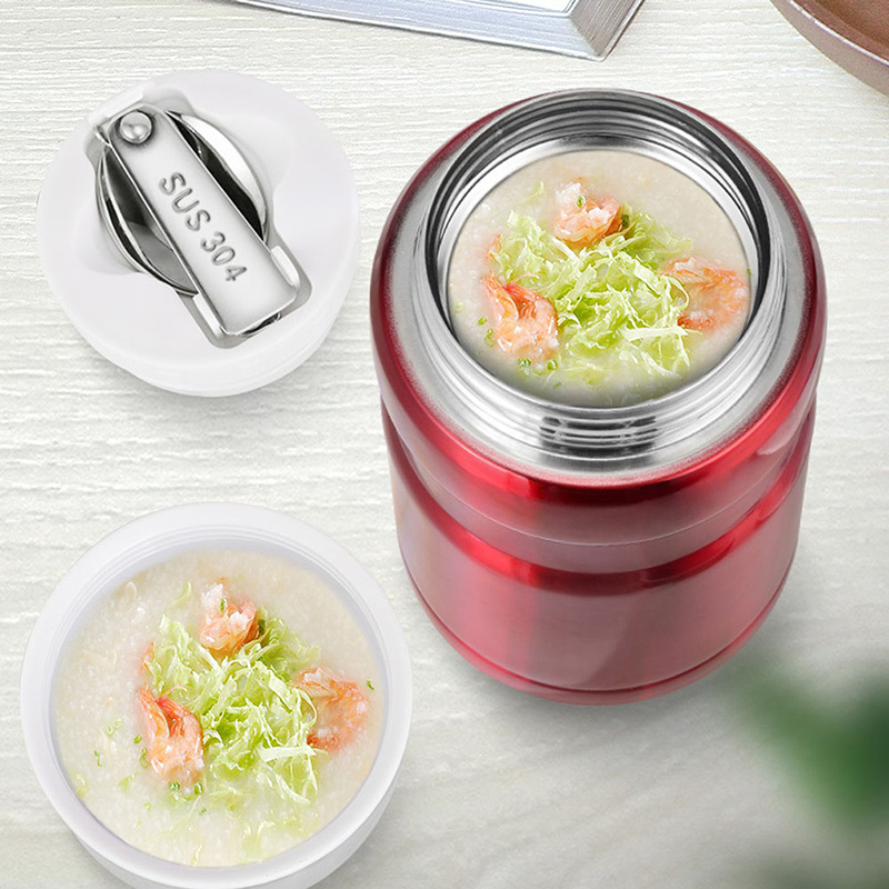 Food Storage Thermos - 500/750ml Stainless Steel Food Container Food
