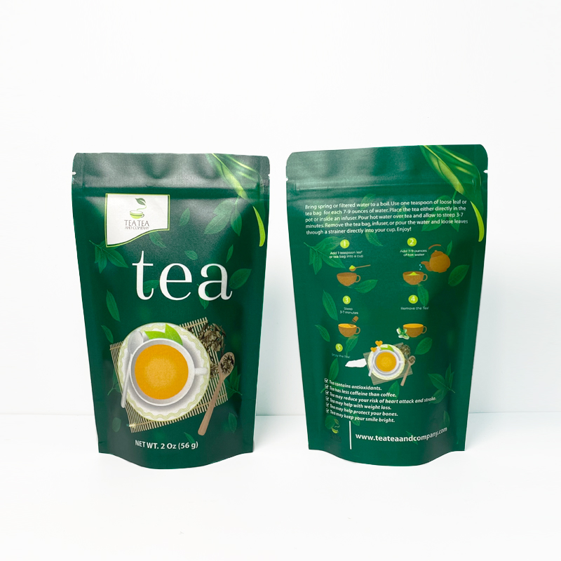Food Storage Ziploc Bags - 50Pcs/Lot Custom Tea Pouch Food Packagage