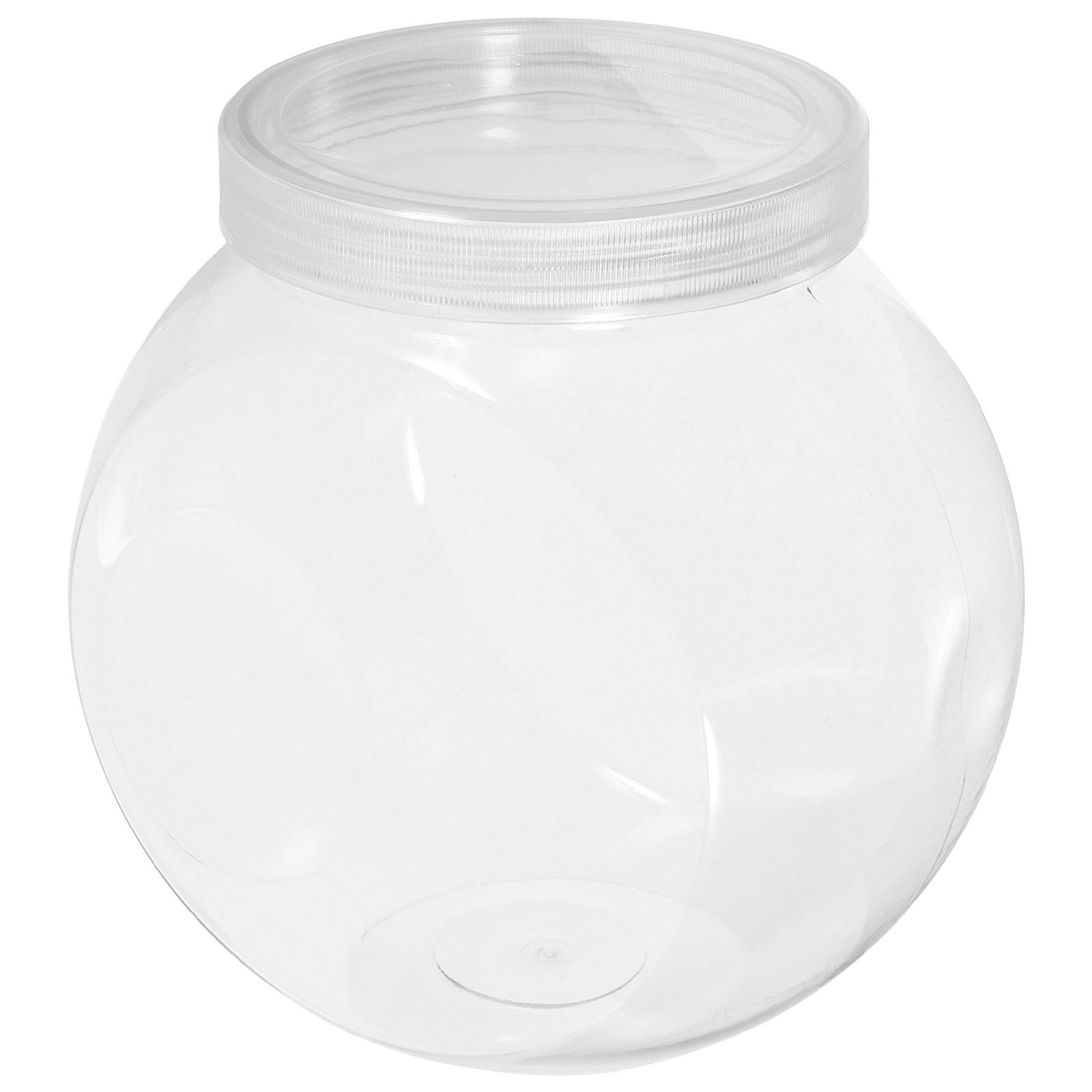 Food Storage Lid - 3Pcs Clear Sweet Jar 1500Ml Round
