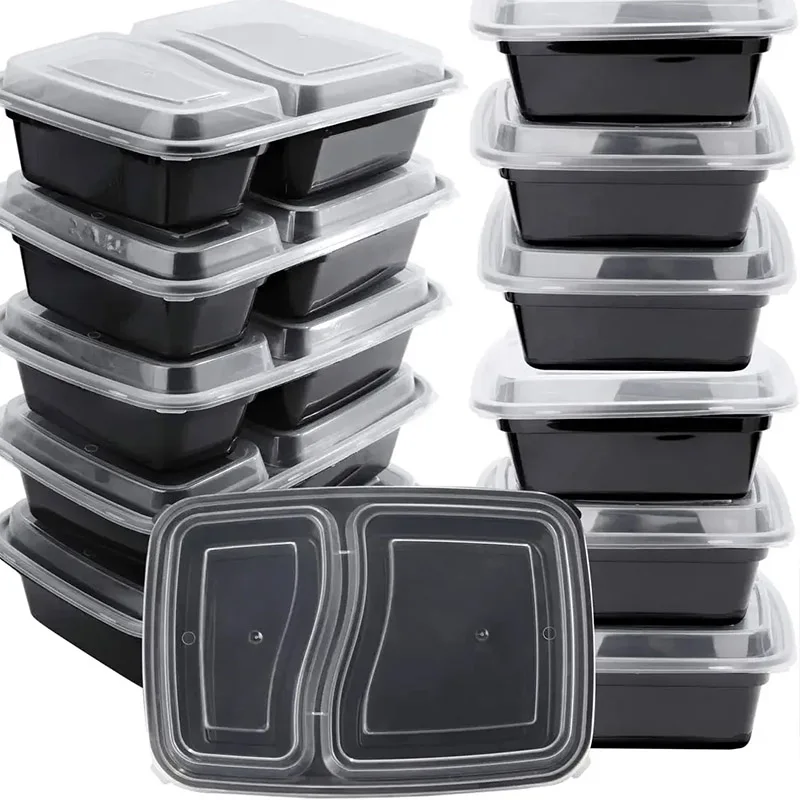 Food Storage Kitchen Container Set - 10 Sets Disposable Food Boxes with