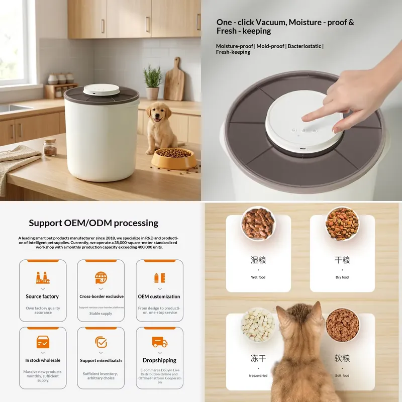Food Storage Vacuum Containers - Intelligent Charge Vacuum Sealed Waterproof 13L