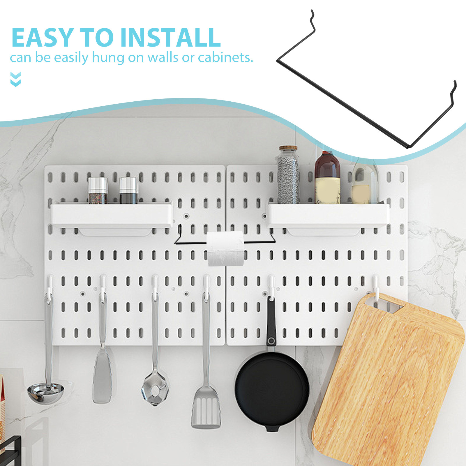Pegboard Metal Kitchen Rack Pa - огляд і ціна Food Storage And Organizer