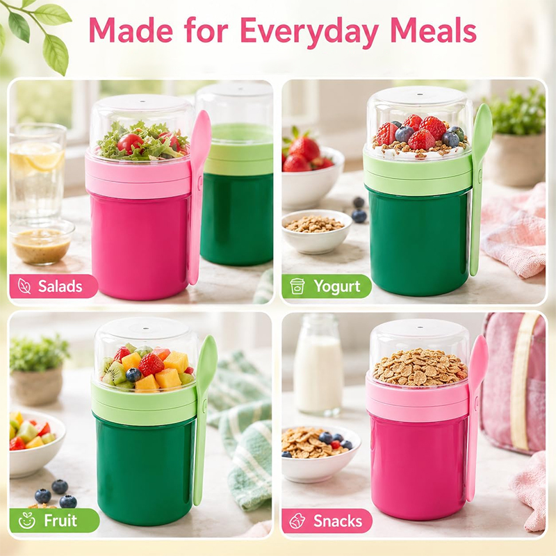 Portable Double Layer Overnigh - огляд і ціна Food Storage Meals