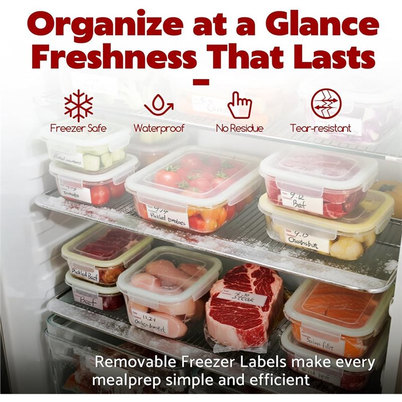 A68P-300Pcs Removable Freezer  - огляд і ціна Food Storage Label