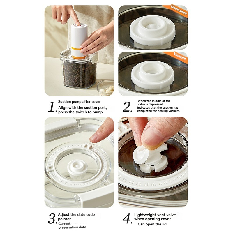 Vacuum Seal Container Coffee B - огляд і ціна Food Storage Vacuum Containers