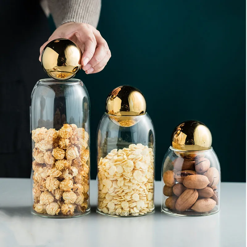 Golden Cork Cover Glass Storag - огляд і ціна Food Storage Glass Box
