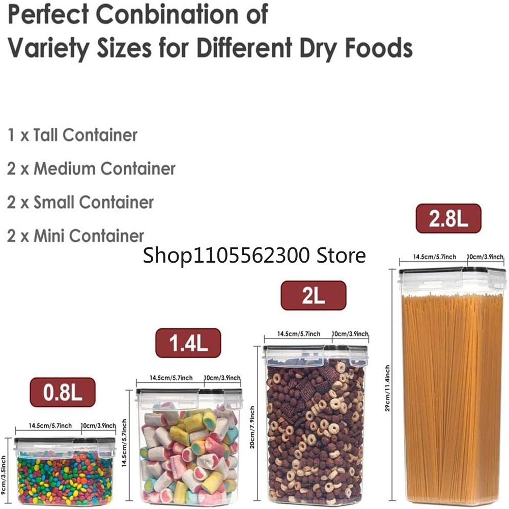 Kitchen 7pcs Food Containers S - огляд і ціна Food Storage Kitchen Container Set