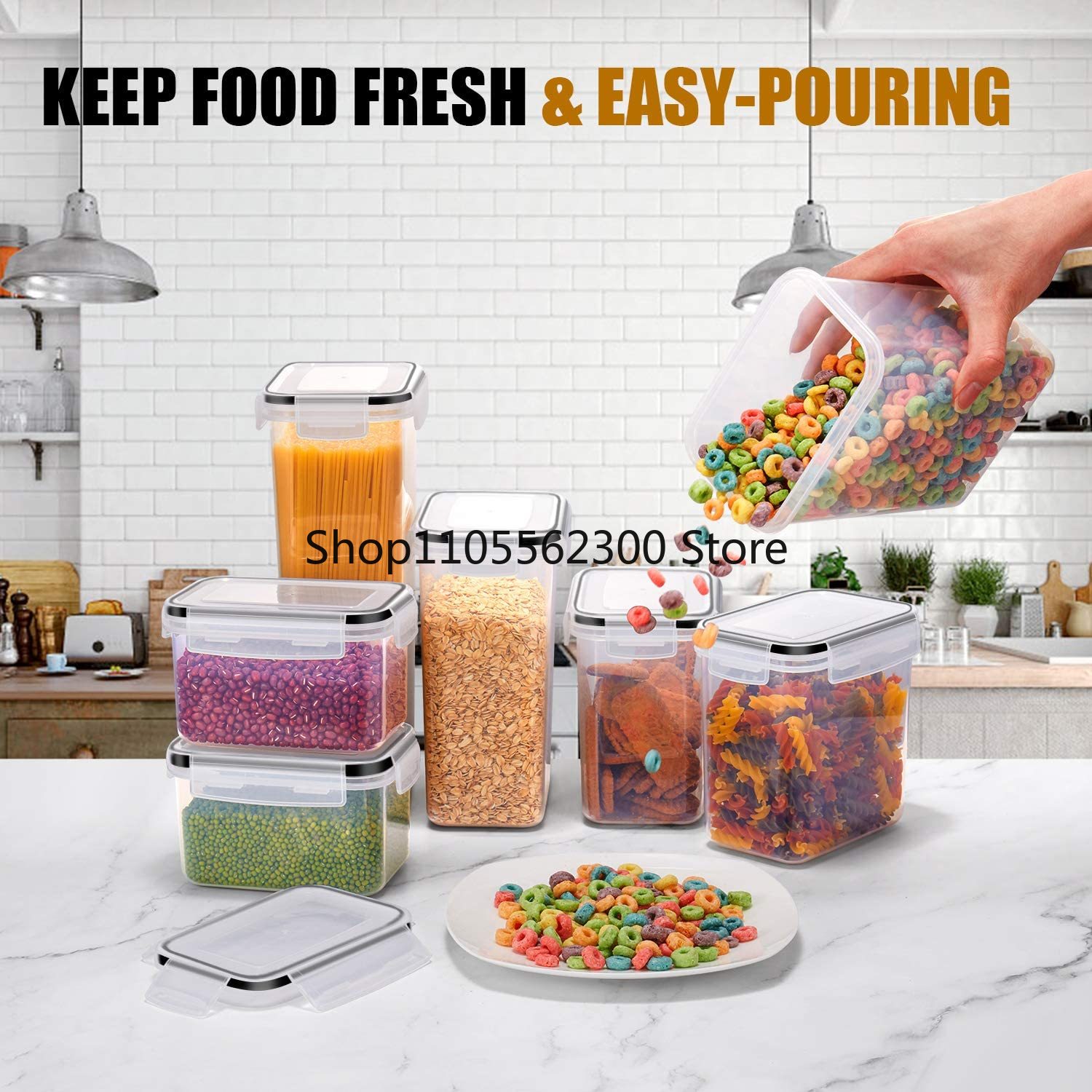Kitchen 7pcs Food Containers S - огляд і ціна Food Storage Kitchen Container Set