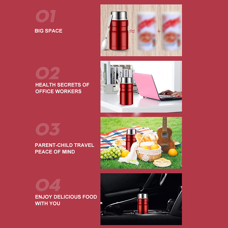 500/750ml Stainless Steel Food - огляд і ціна Food Storage Thermos
