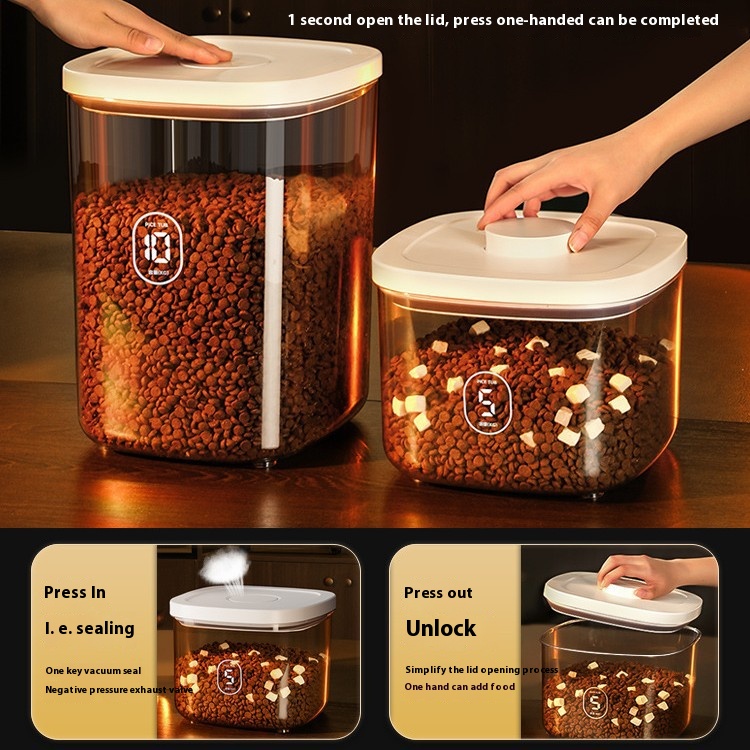 Cat Food Storage Bucket, Seale - огляд і ціна Food Storage Vacuum Containers