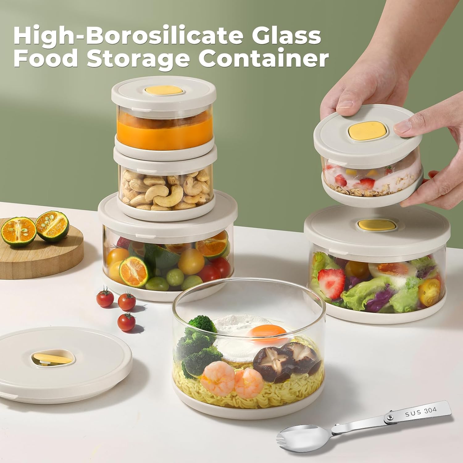 Glass Tupperware Set Airtight  - огляд і ціна Food Storage Tupperware