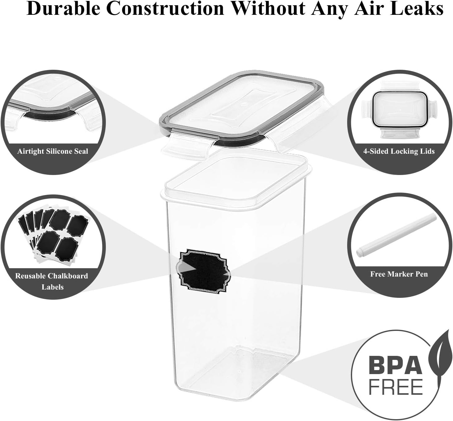 Airtight Food Storage Containe - огляд і ціна Food Storage Kitchen Container Set