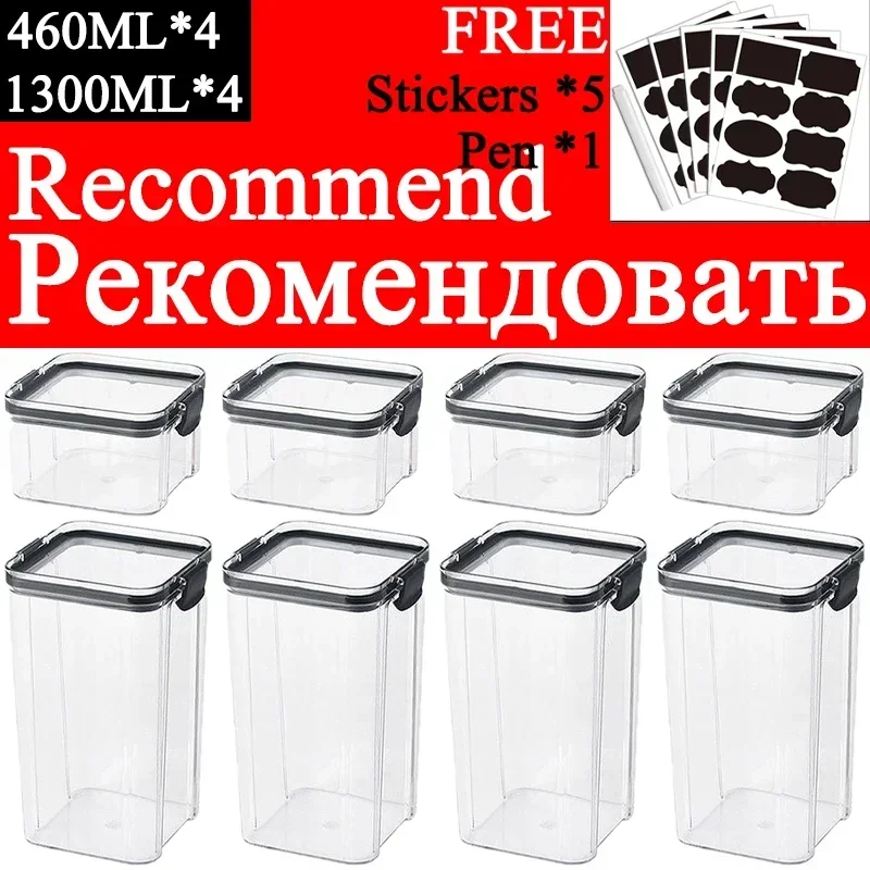 460-1800ml Sets Stackable Kitc - огляд і ціна Food Storage Kitchen Container Set