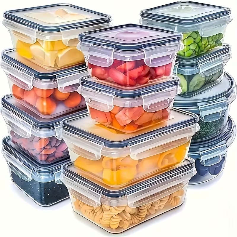 4-Piece Clear Food Storage Con - огляд і ціна Food Storage Meals