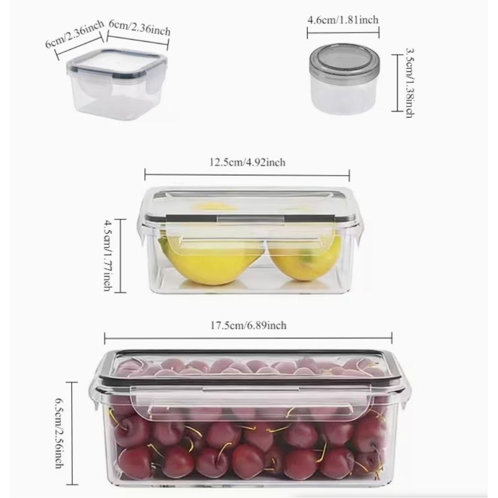 4-Piece Clear Food Storage Con - огляд і ціна Food Storage Meals