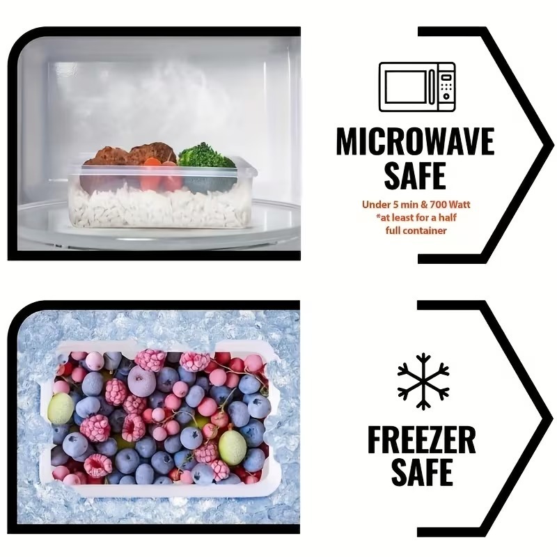 4-Piece Clear Food Storage Con - огляд і ціна Food Storage Meals