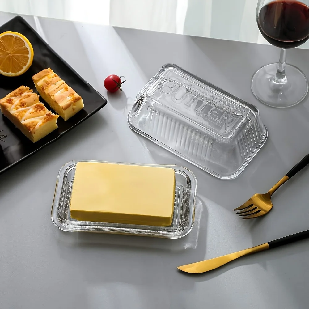 Creative Clear Butter Dish Wit - огляд і ціна Food Storage Glass Box