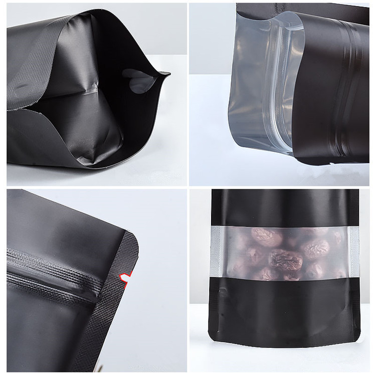 100PCS Stand-up Matte Black Al - огляд і ціна Food Storage Ziploc Bags