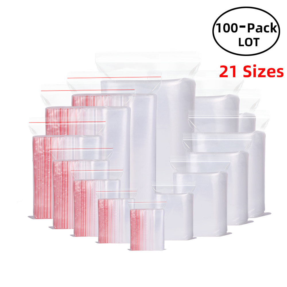 100PCS/Pack Resealable Zip Loc - огляд і ціна Lock And Lock Food Storage