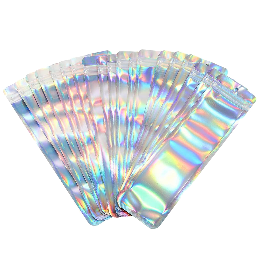 50pcs Long Holographic Packagi - огляд і ціна Food Storage Ziploc Bags