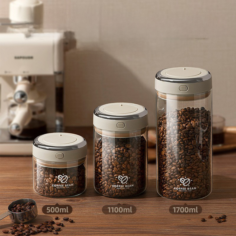 500/1100/1700ml Coffee Beans V - огляд і ціна Food Storage Vacuum Containers
