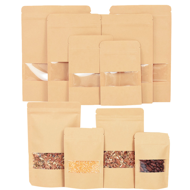 20/50pcs Kraft Paper Zip Lock  - огляд і ціна Lock And Lock Food Storage
