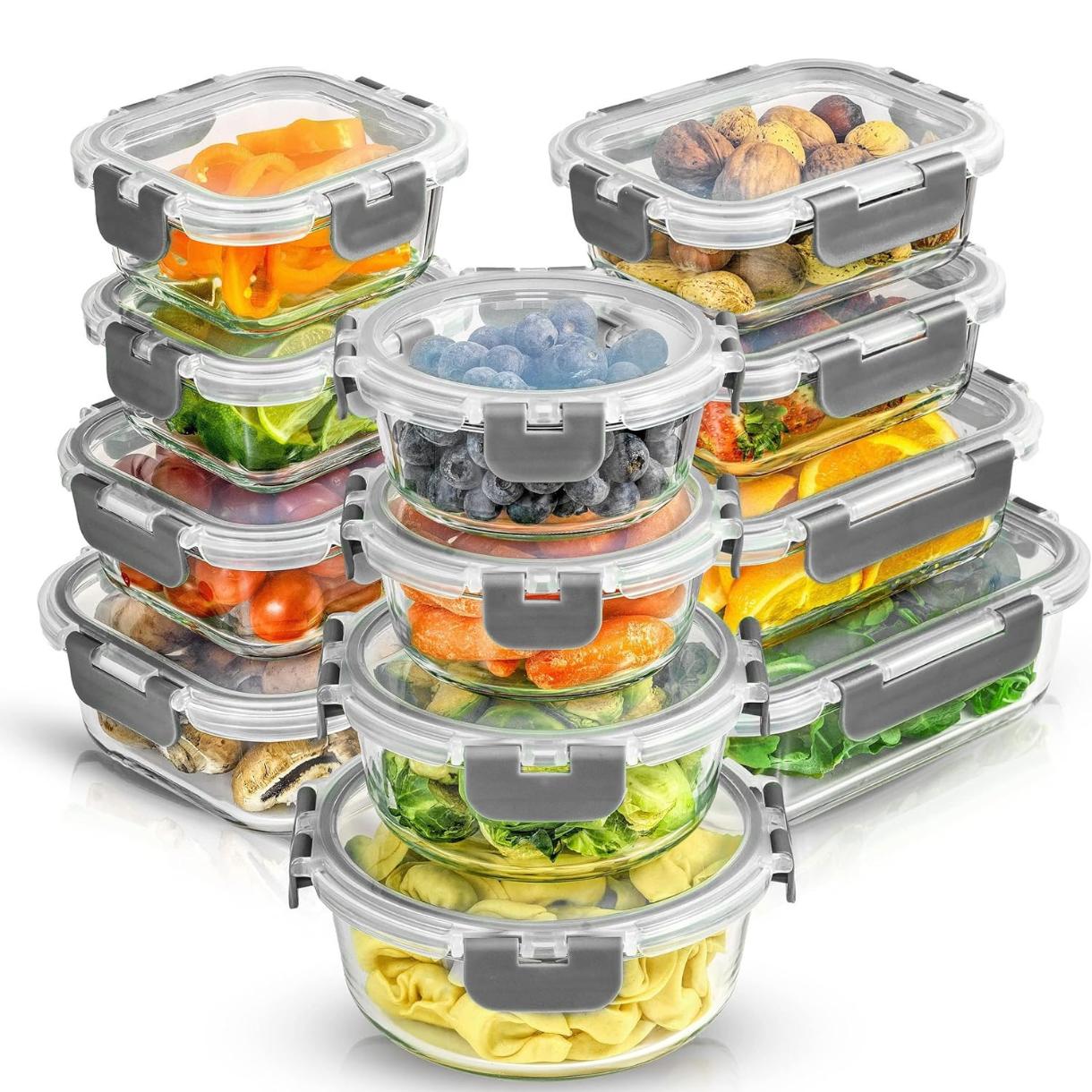 24pc Borosilicate Glass Storag - огляд і ціна Food Storage Tupperware