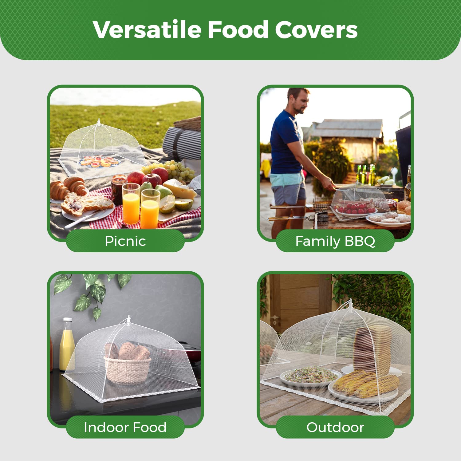 Foldable Food Mesh Cover Fly A - огляд і ціна Food Storage Long Term