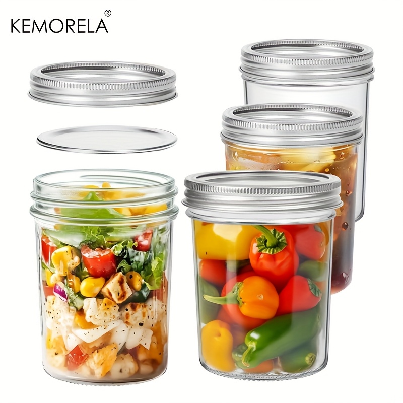 KEMORELA Mason Jars 350ML With - огляд і ціна Food Storage Glass Box