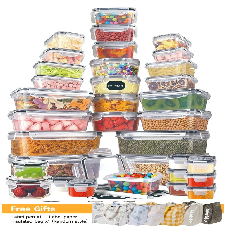 48PCS BPA-Free Food Storage Se - огляд і ціна Food Storage Kitchen Container Set