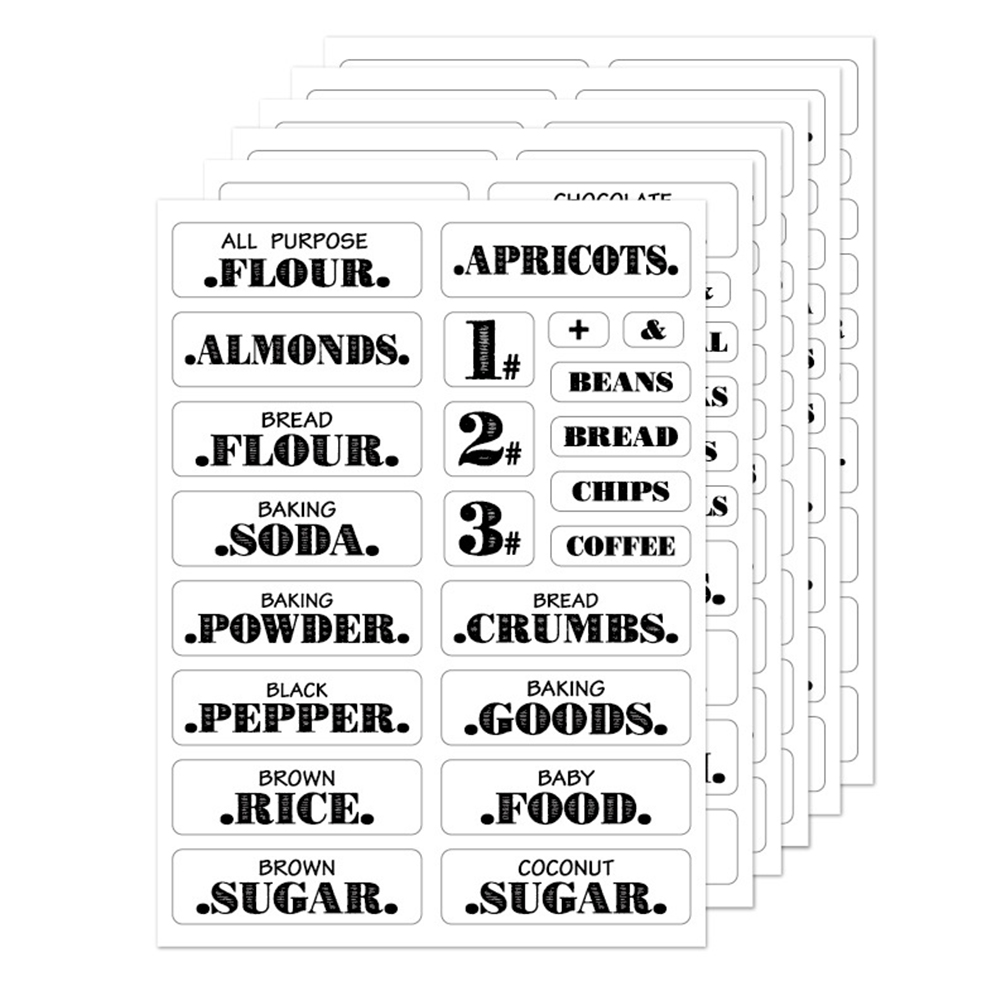 132pcs Kitchen Food Stickers W - огляд і ціна Food Storage Label