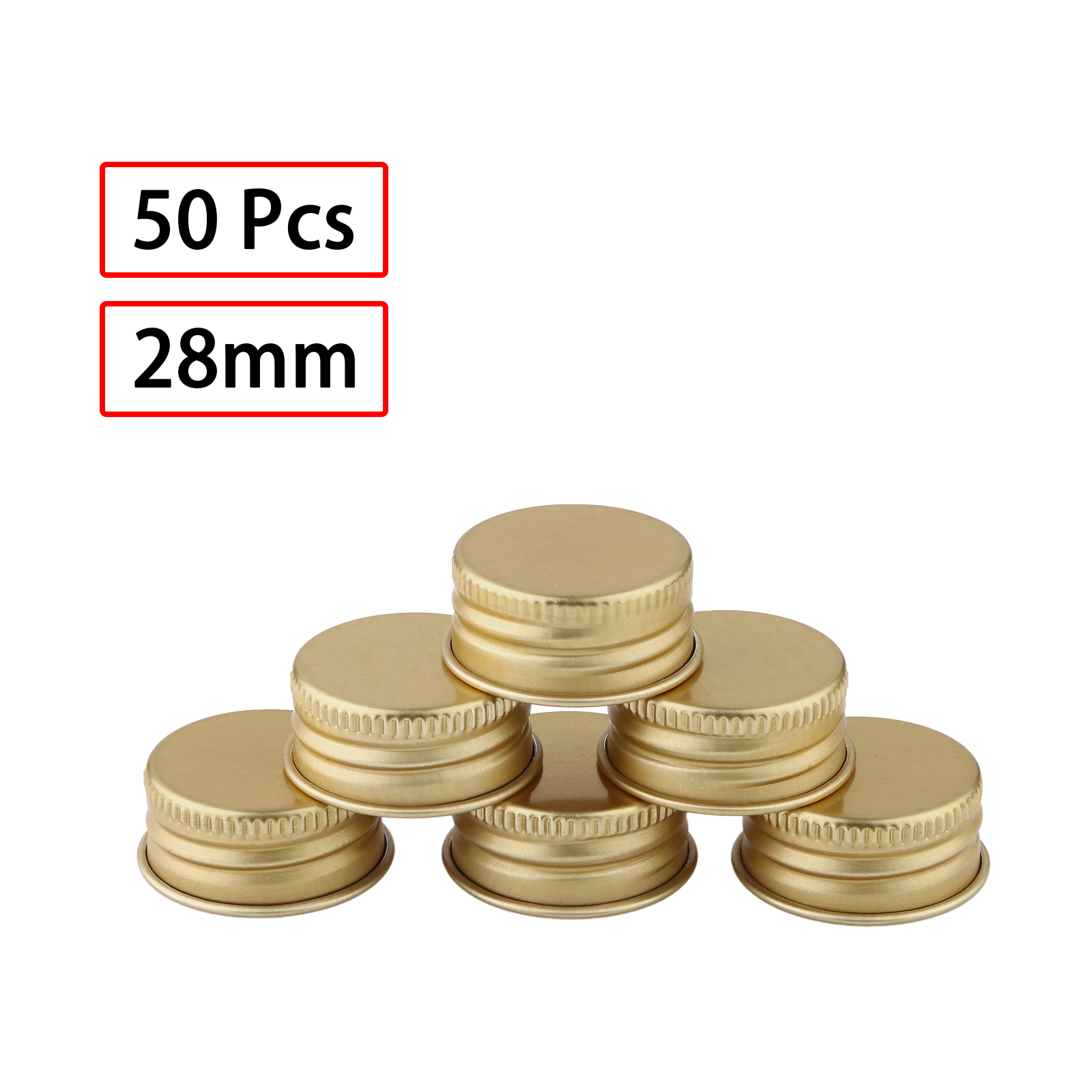 50 Aluminum Threaded Caps with - огляд і ціна Food Storage Glass Box
