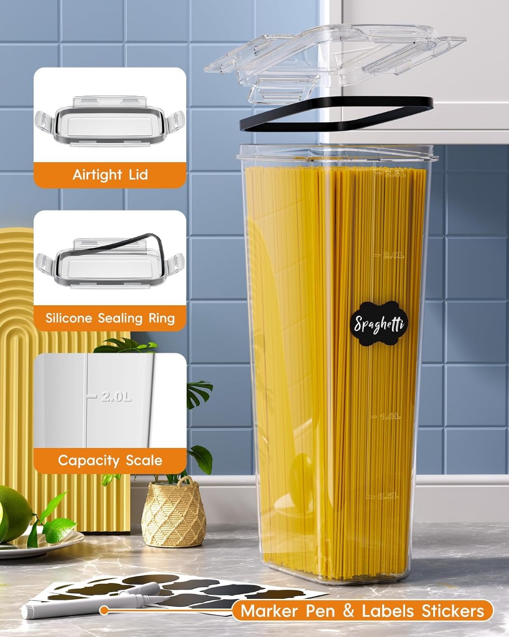 24 PCS Airtight Food Storage C - огляд і ціна Food Storage Lid