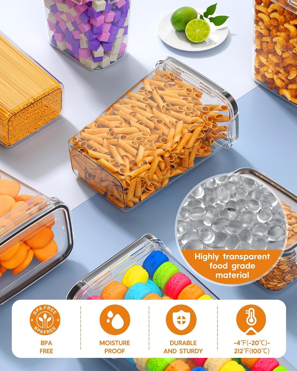 24 PCS Airtight Food Storage C - огляд і ціна Food Storage Lid