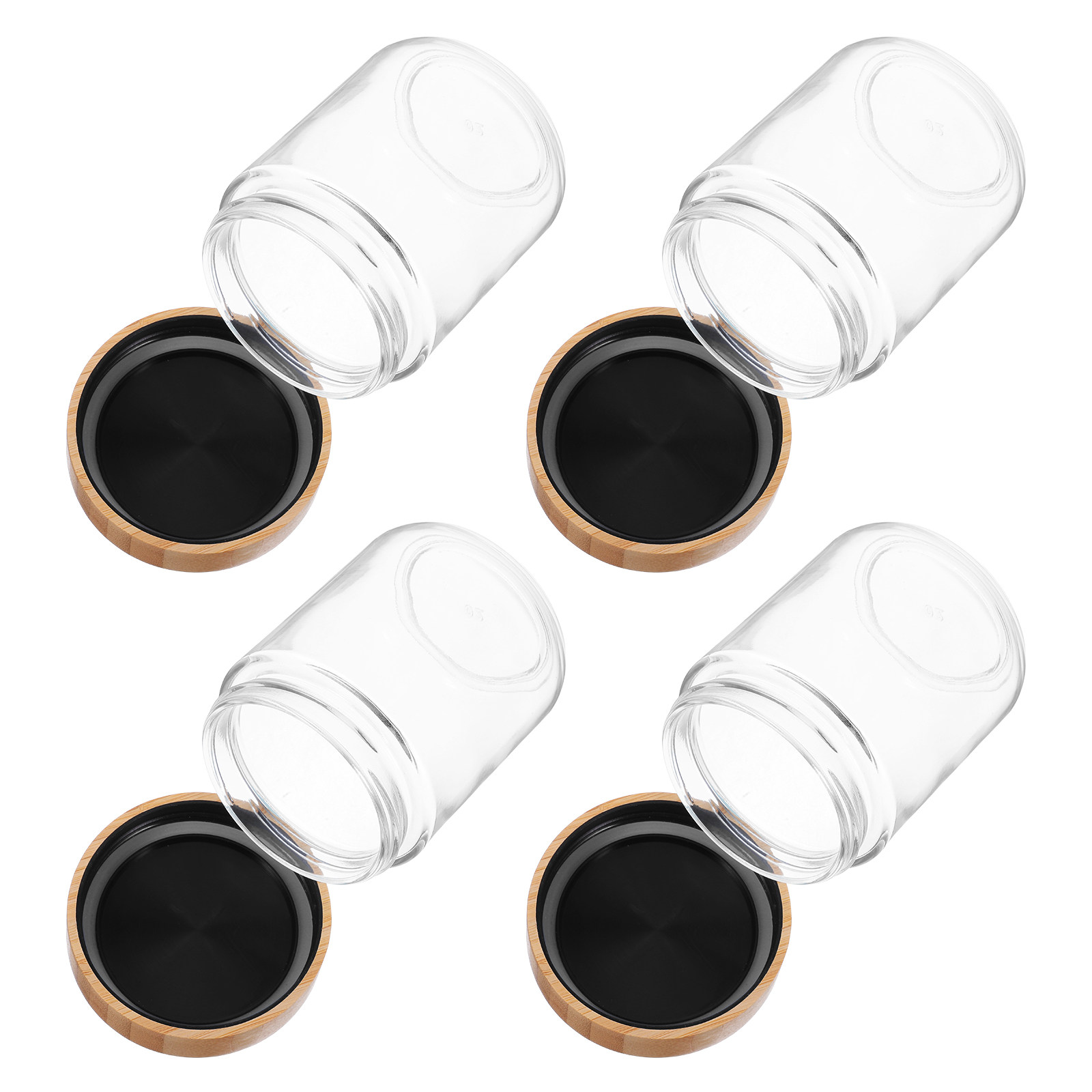 4Pcs Glass Kitchen Storage Jar - огляд і ціна Food Storage Lid