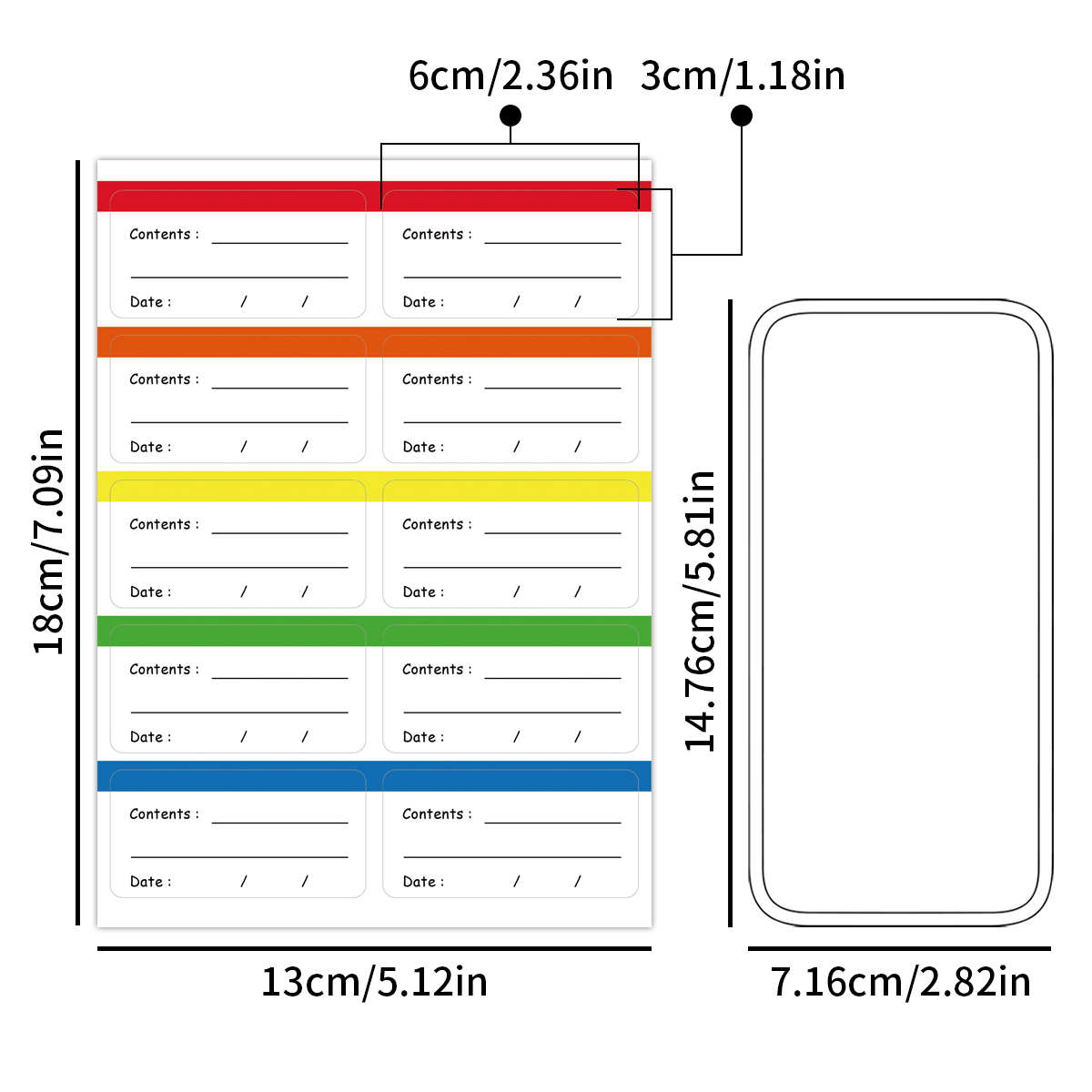 10 Sheets/Pack Freezer Labels  - огляд і ціна Food Storage Label