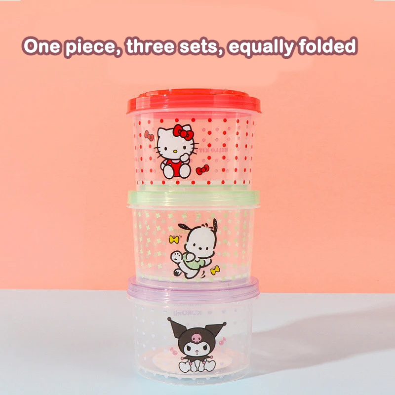 Kitty Bento Box Set 3 Pieces C - огляд і ціна Food Storage Kitchen Container Set